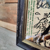 schilderij met roodborstje